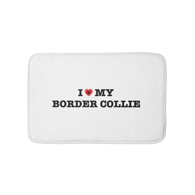 Mig hjärta min gränsCollie Badrumsmatta (Framsidan)