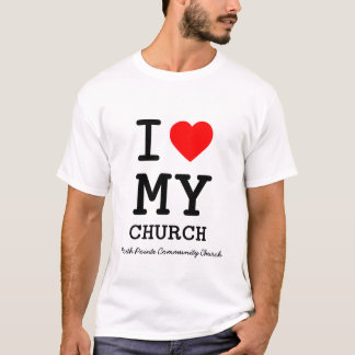 Mig hjärta min kyrka t shirt