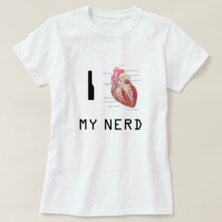 Mig hjärta min Nerd Tee Shirt