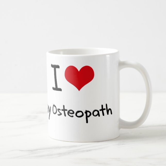 Mig hjärta min Osteopath Kaffemugg (Höger)