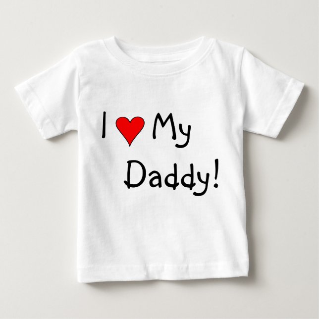 Mig hjärta min pappa! tee shirt (Framsida)