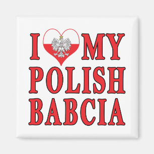 Mig hjärta min polska Babcia Magnet