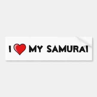 Mig hjärta min Samurai Bildekal