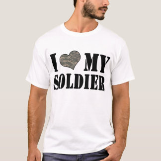 Mig hjärta min soldat t shirt