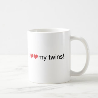 Mig hjärta min twillingar kaffemugg