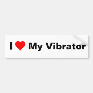 Mig hjärta min vibrator bildekal