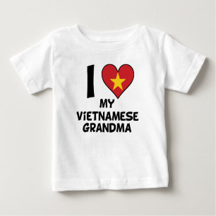 Mig hjärta min vietnamesiska mormor t-shirt