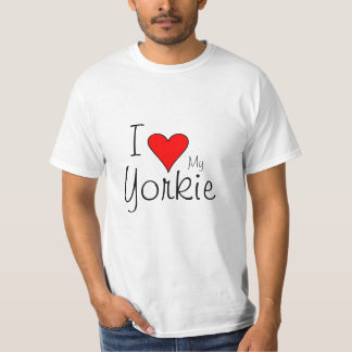 Mig hjärta min yorkie tee shirt