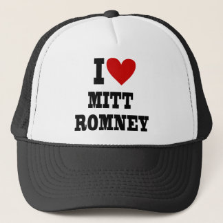 mig hjärta Mitt Romney Truckerkeps