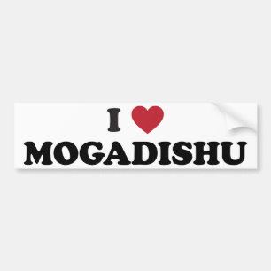 Mig hjärta Mogadishu Somalia Bildekal