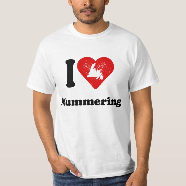 Mig hjärta Mummering Tee Shirt (Framsida)