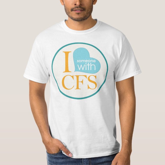 Mig {hjärta} någon med CFS T Shirt (Framsida)