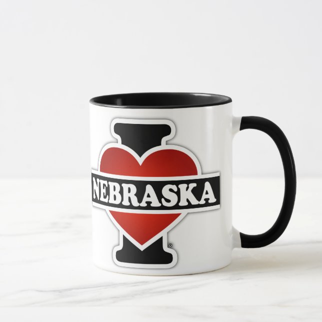 Mig hjärta Nebraska Mugg (Höger)
