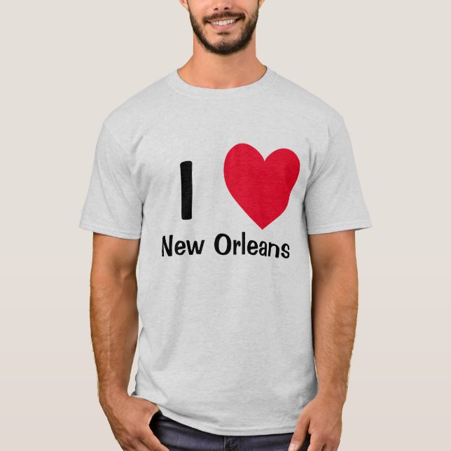 Mig hjärta New Orleans T Shirt (Framsida)