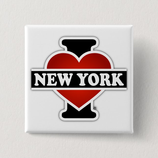 Mig hjärta New York Knapp (Framsida)