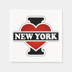 Mig hjärta New York Pappersservett