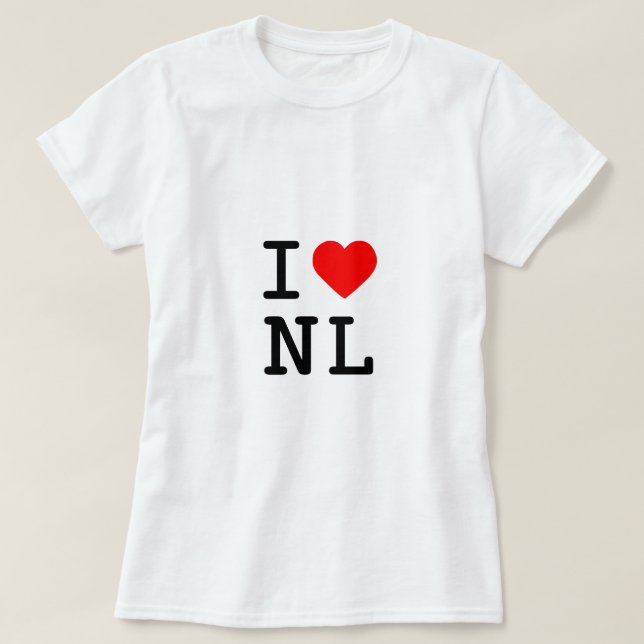 mig hjärta NL T Shirt (Design framsida)