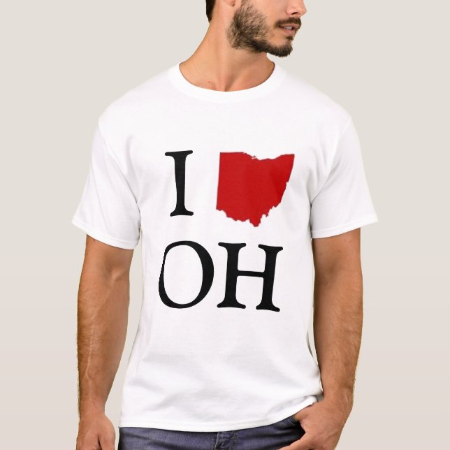 mig hjärta ohio tee shirt (Framsida)