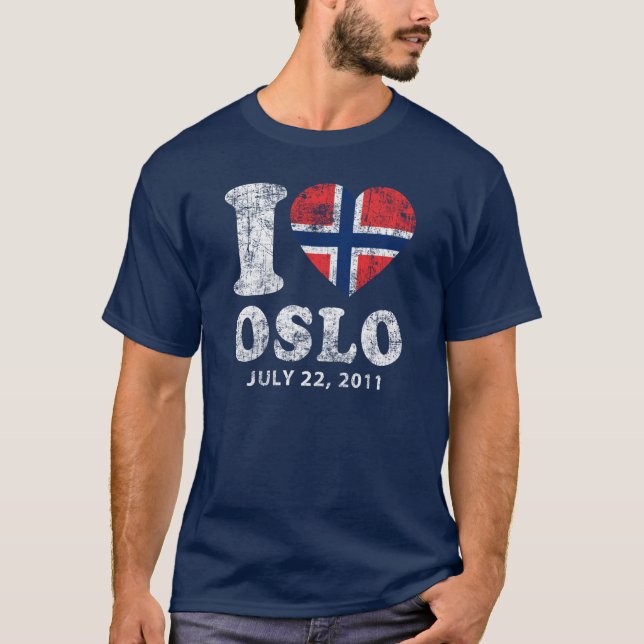 Mig hjärta Oslo Tee Shirt (Framsida)