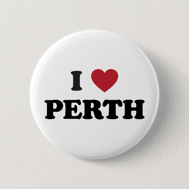 Mig hjärta Perth Australien Knapp (Framsida)
