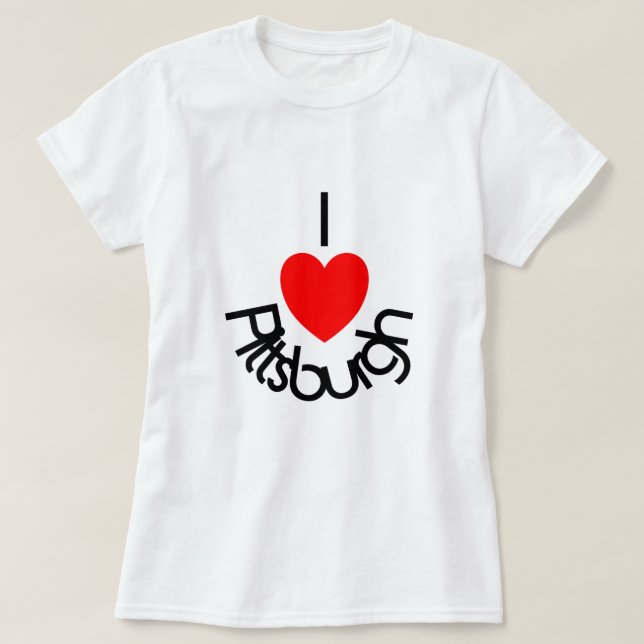 Mig hjärta Pittsburgh Tee (Design framsida)