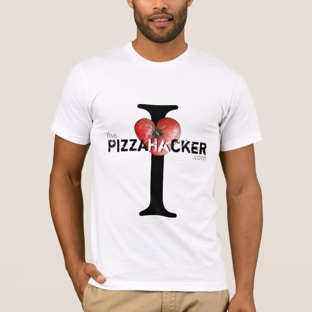Mig hjärta PizzaHacker/ostar? T Shirt (Framsida)