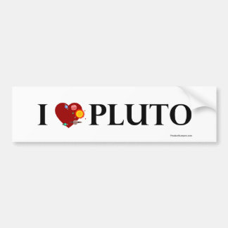 Mig hjärta Pluto Bildekal