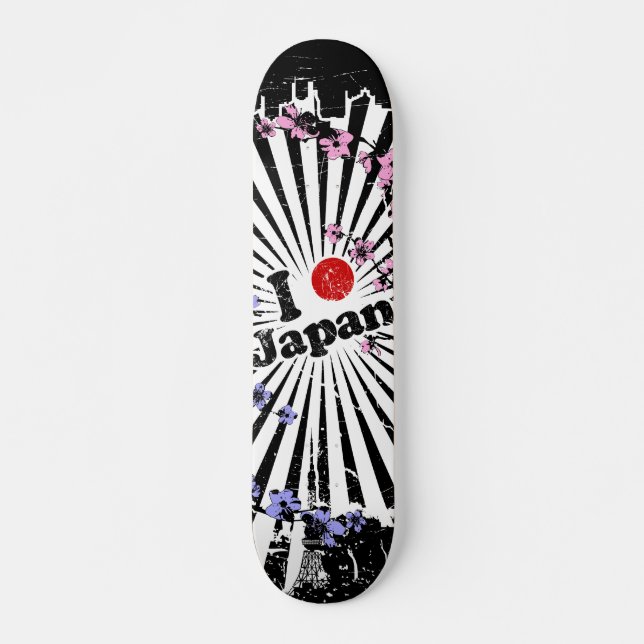 Mig hjärta (pricka), Japan Skateboard Bräda 20,5 Cm (Framsida)