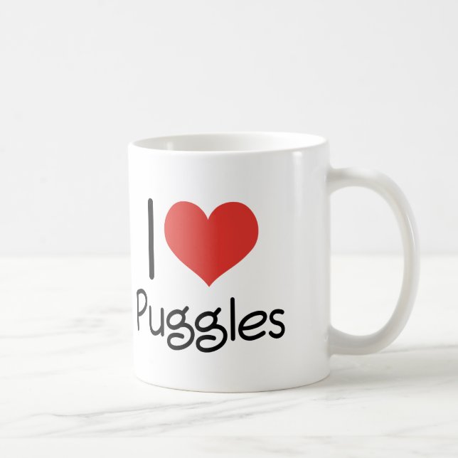 Mig hjärta Puggles Kaffemugg (Höger)