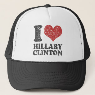 Mig hjärta Retro Hillary Clinton Truckerkeps