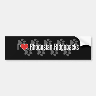 Mig (hjärta) Rhodesian Ridgebacks Bildekal