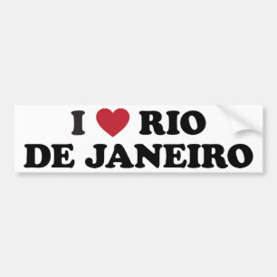 Mig hjärta Rio de Janeiro Brasilien Bildekal