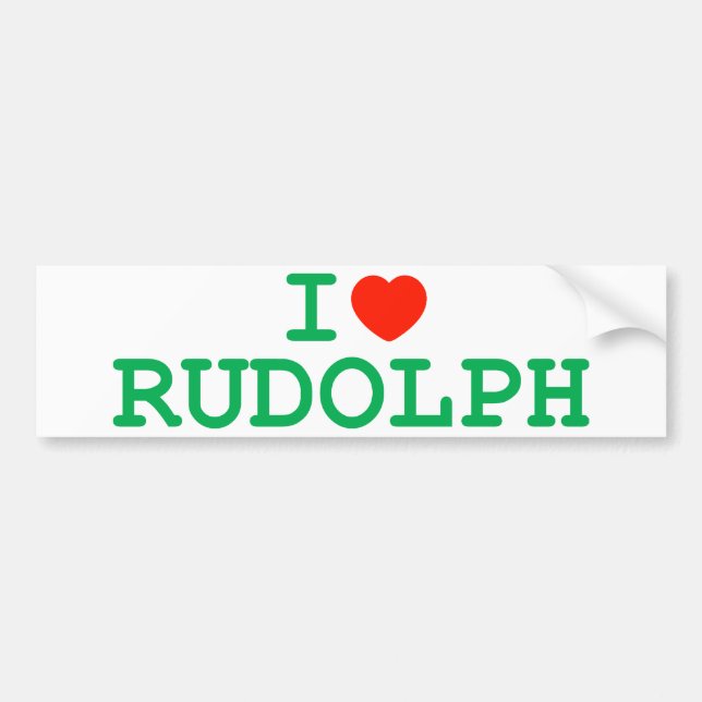 Mig hjärta Rudolph Bildekal (Framsidan)