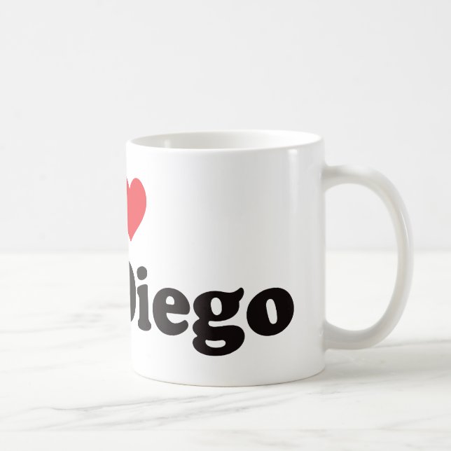 Mig hjärta San Diego Kaffemugg (Höger)
