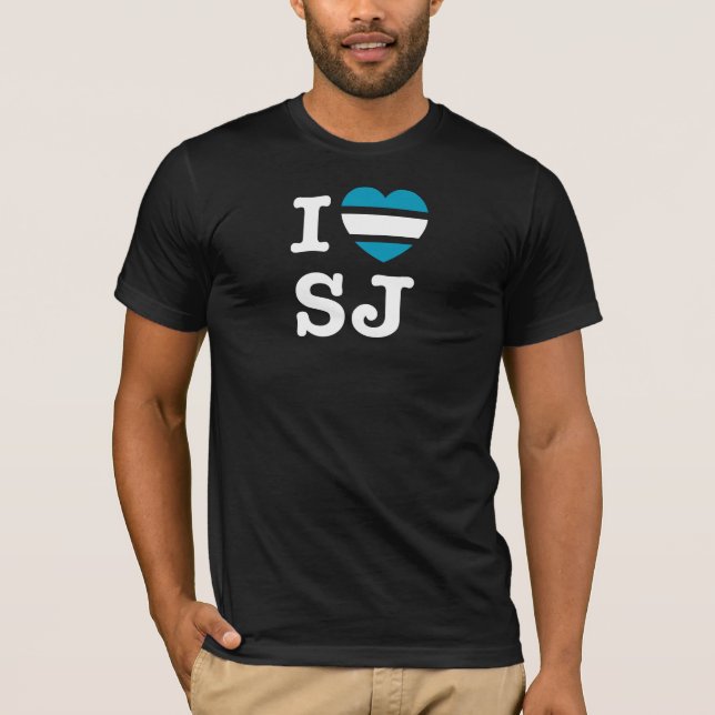 Mig hjärta San Jose! Tee Shirt (Framsida)