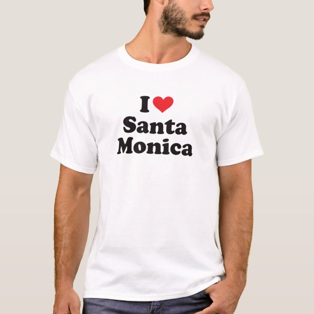 Mig hjärta Santa Monica T Shirt (Framsida)