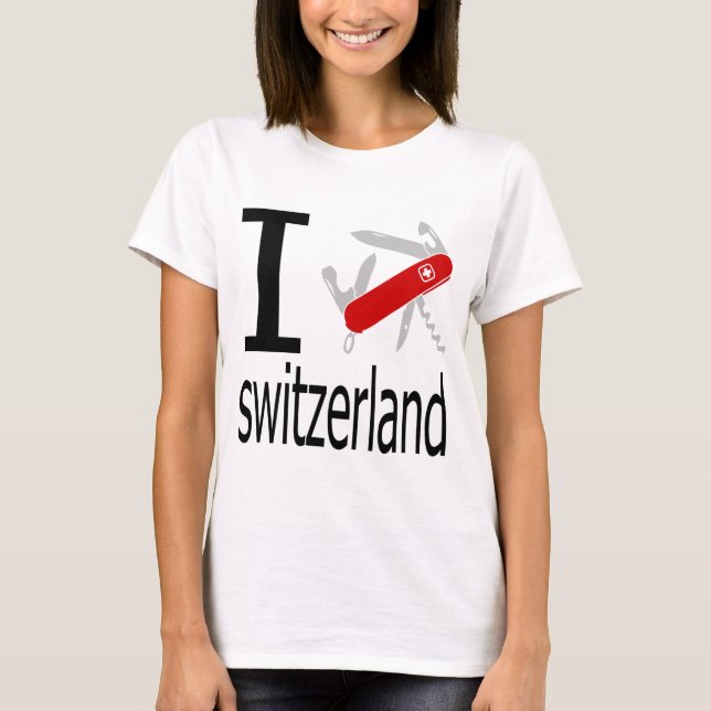 Mig hjärta Schweitz T-shirt (Framsida)