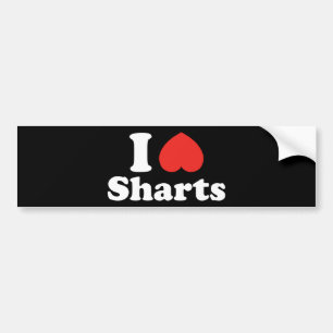 Mig hjärta Sharts Bildekal