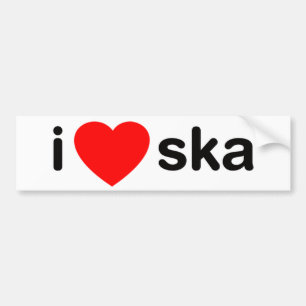 Mig hjärta Ska Bildekal