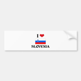 MIG HJÄRTA SLOVENIEN BILDEKAL
