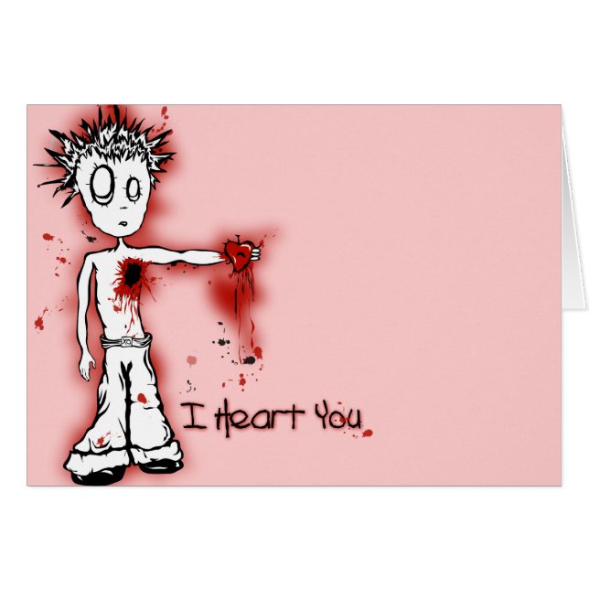 Mig hjärta som du Card Hälsningskort (Framsidan Horizontal)