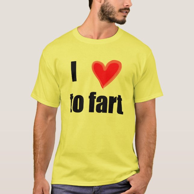 Mig hjärta som fiser tee shirt (Framsida)