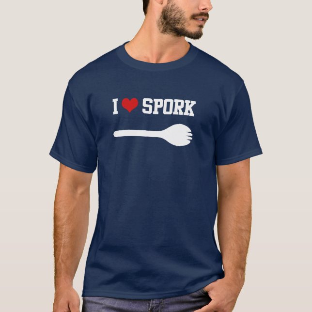 Mig hjärta Spork Tröja (Framsida)