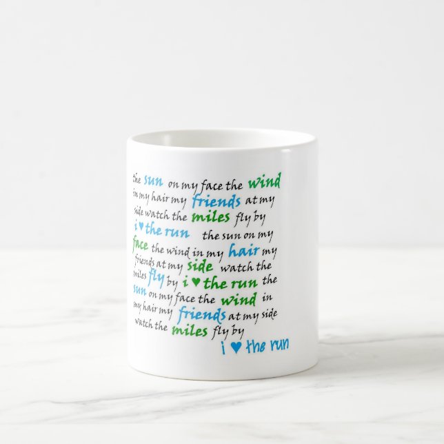 Mig hjärta springamuggen! kaffemugg (Center)