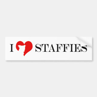 Mig hjärta Staffies - bildekal