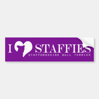 mig hjärta Staffies - bildekallila Bildekal