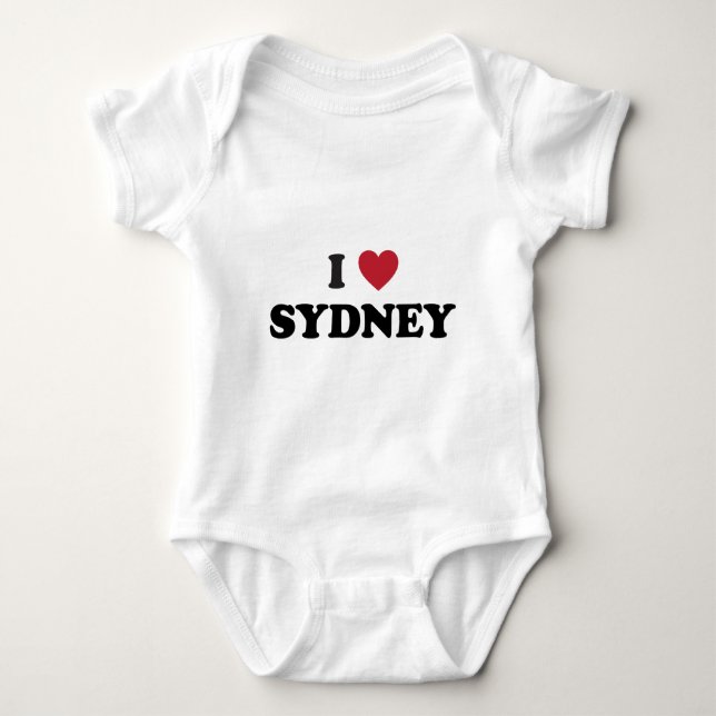 Mig hjärta Sydney Australien Tee Shirt (Framsida)