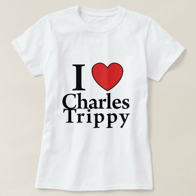 Mig hjärta Trippy Charles T-shirt (Design framsida)