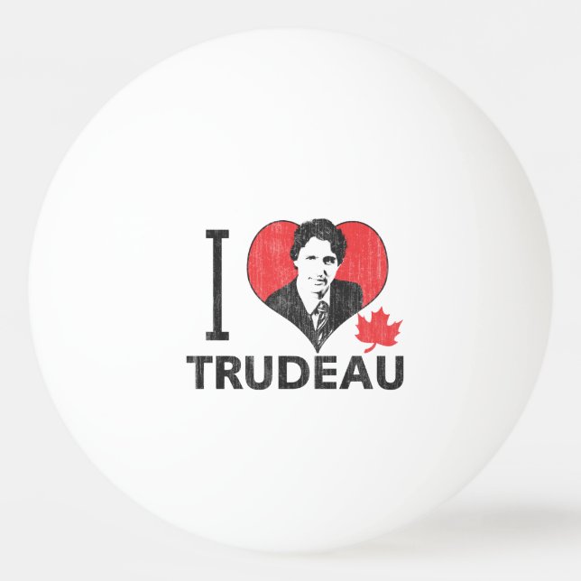 Mig hjärta Trudeau Pingisboll (Framsidan)