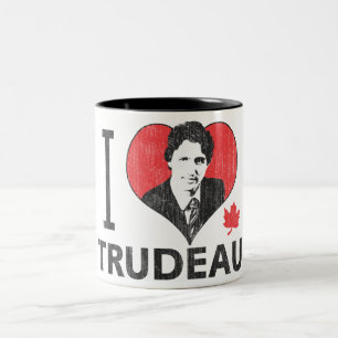 Mig hjärta Trudeau Två-Tonad Mugg
